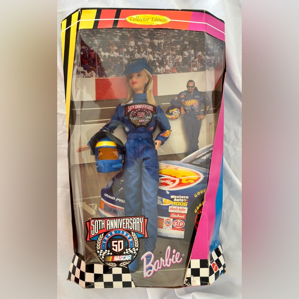 🏁 1998 NASCAR 50th Anniversary Barbie – Kyle Petty #44 – NRFB